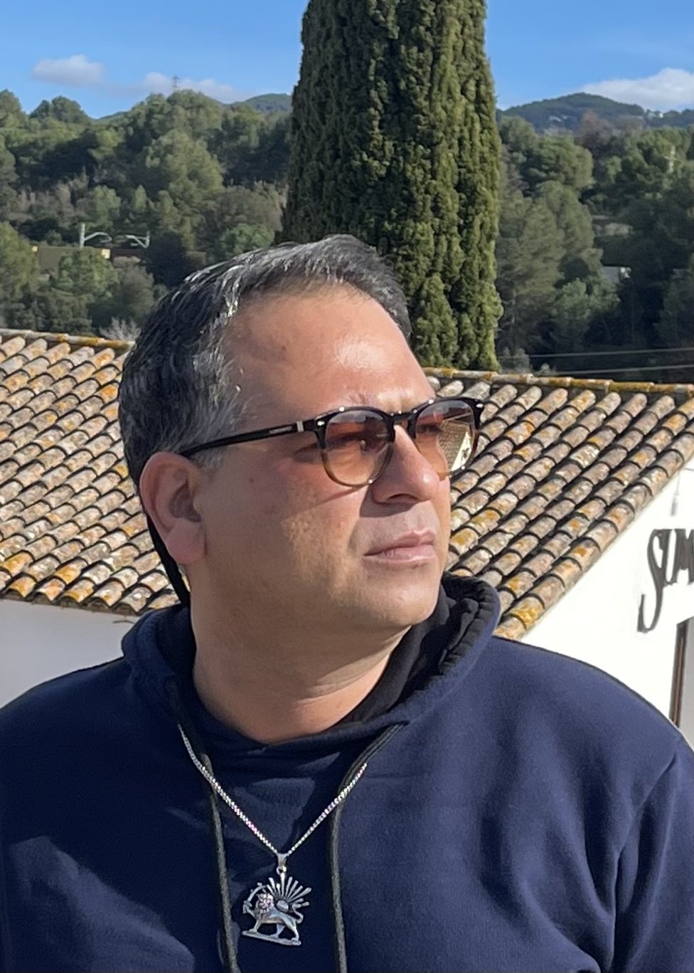 عکس رنگی بهنام ندوشن